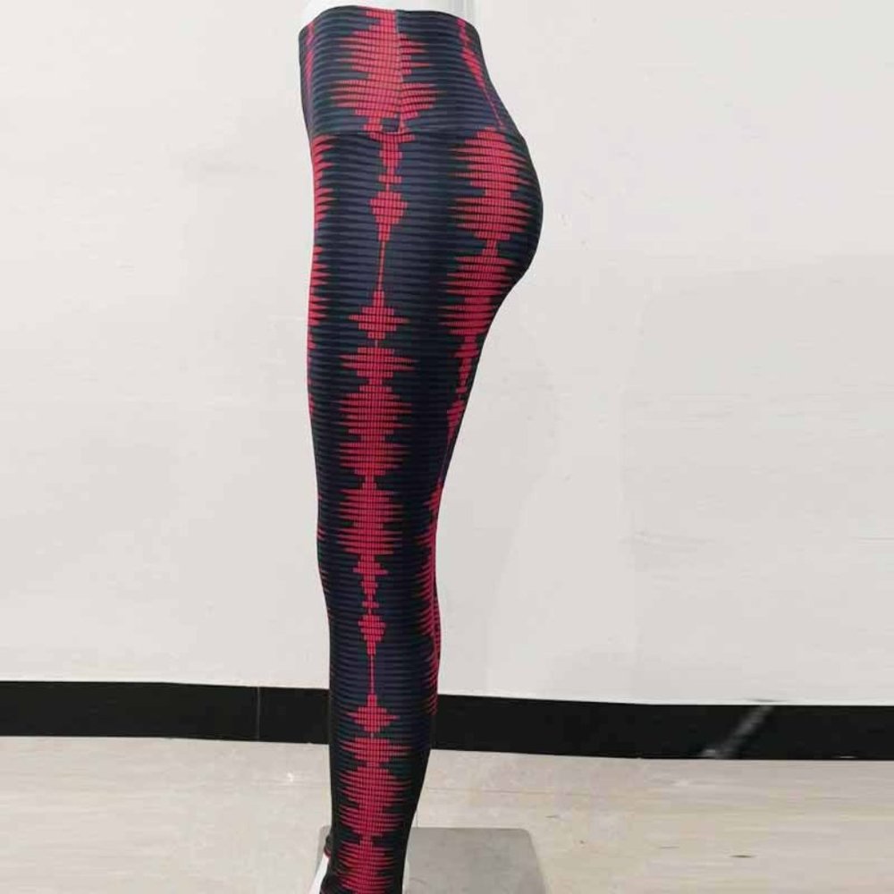 Black and red Fitness Leggings